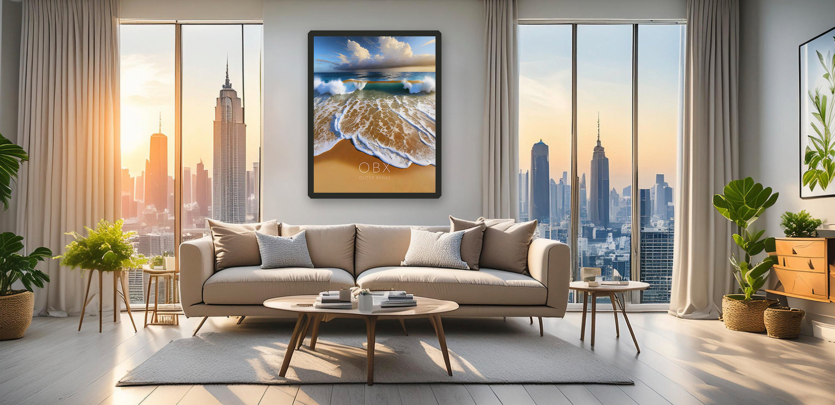 Download Poster Art City Living Room Example 1