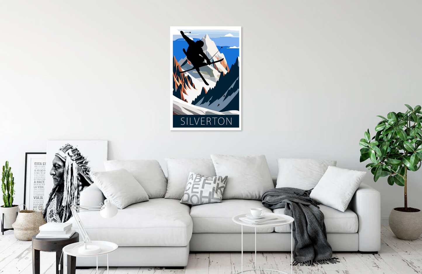 Silverton, CO - Extreme Skiing Digital Print