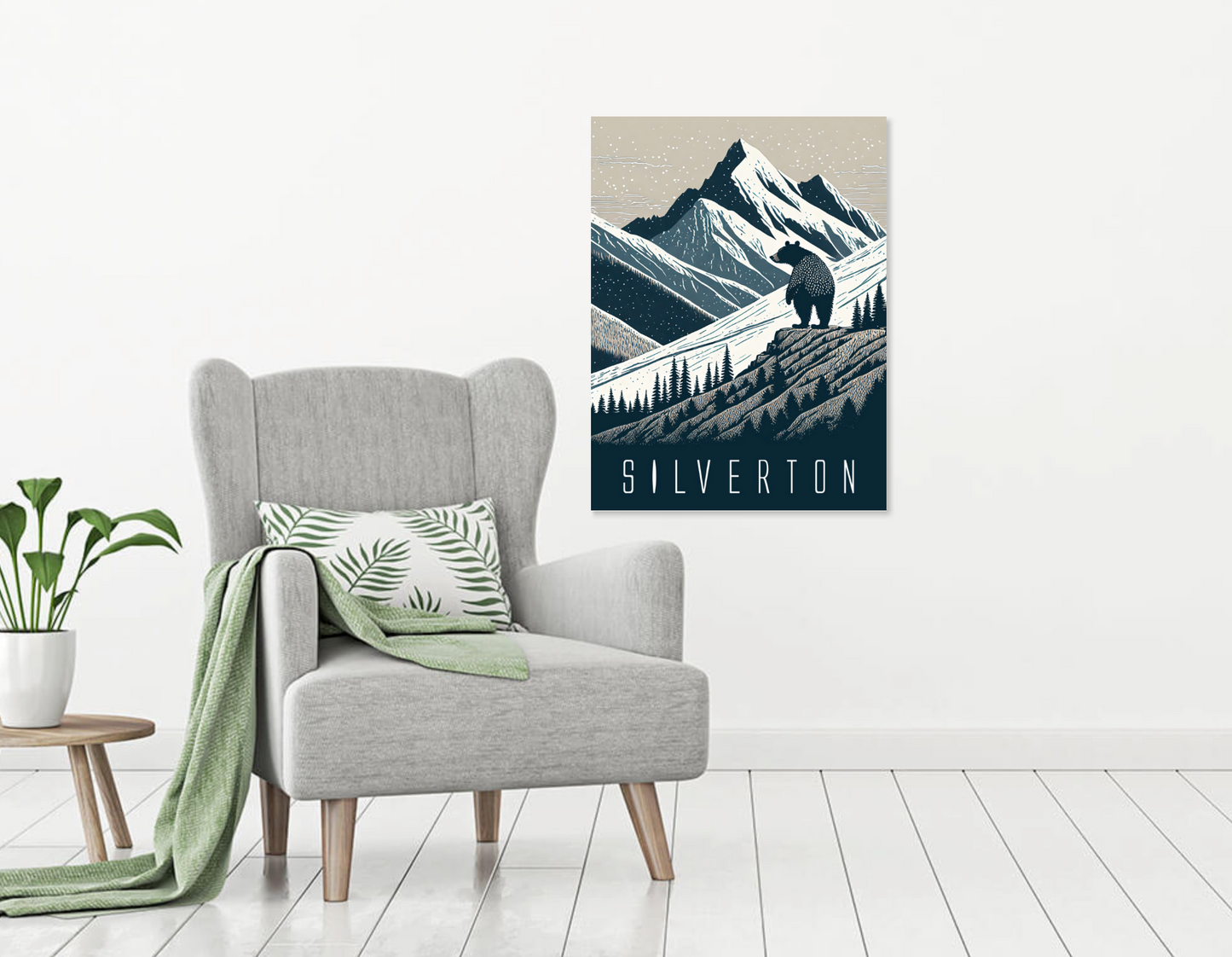 Snow Mountain Retreat Digital Print