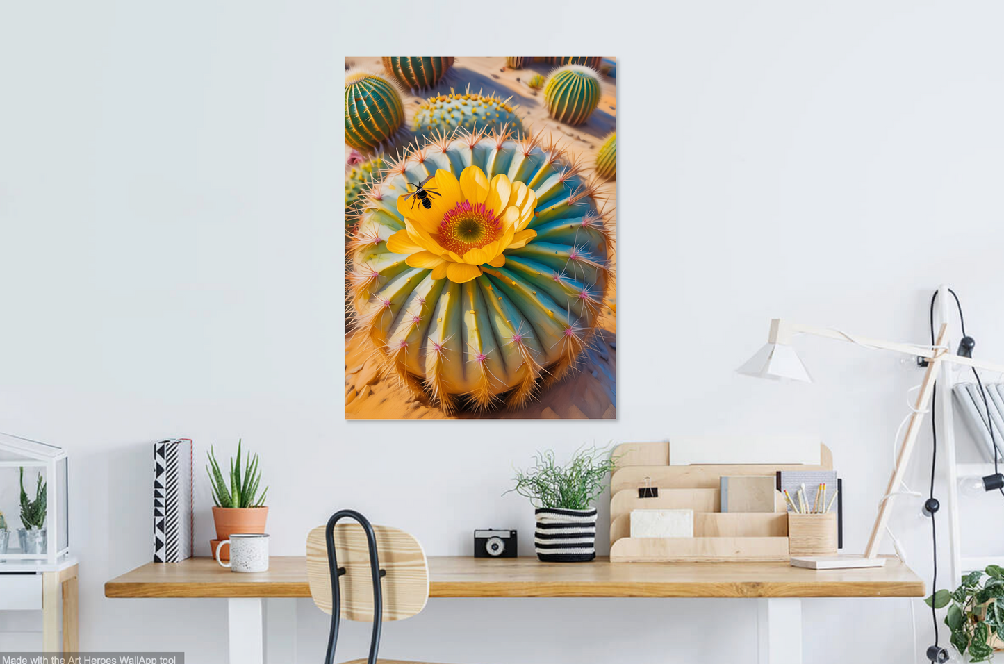 Desert Barrel Cactus Digital Print