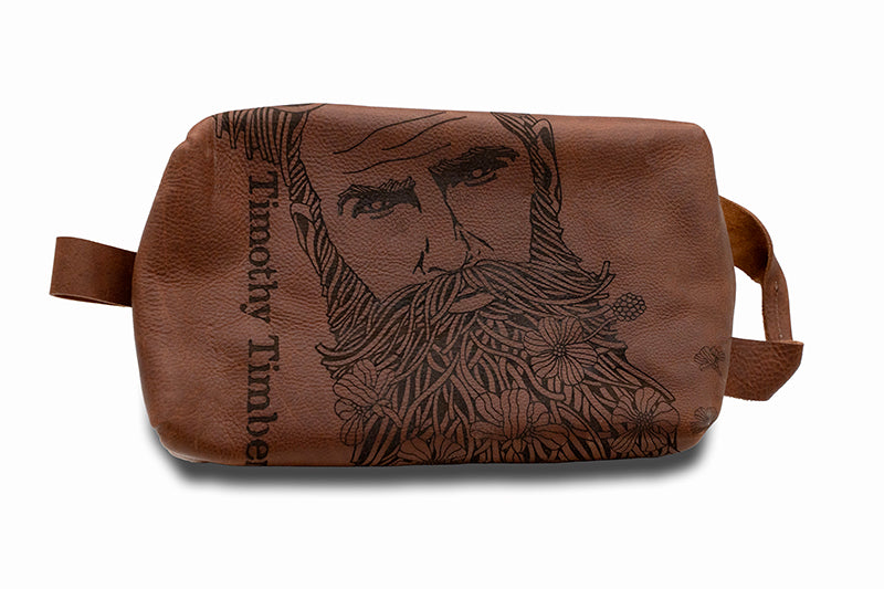 Leather Zippered DOPP Kit