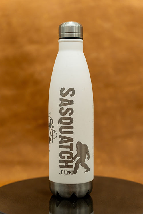 Laser Engraved Stainless Steel Water Bottle Sasquatch Motif