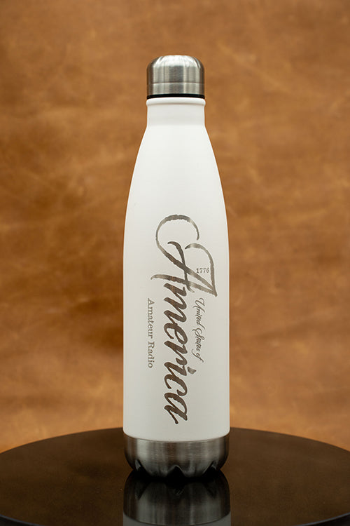 Laser Engraved Stainless Steel Water Bottle American HAM motif