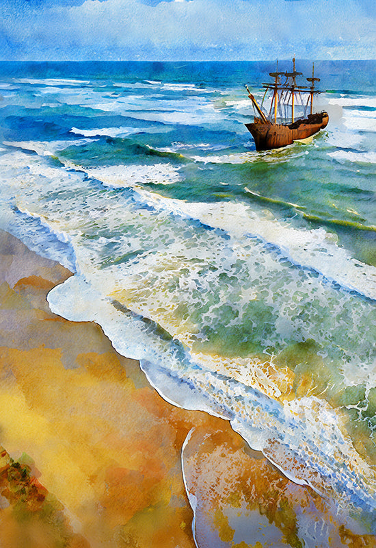 Download Poster Art Outer Banks Ship Wreck Big 1