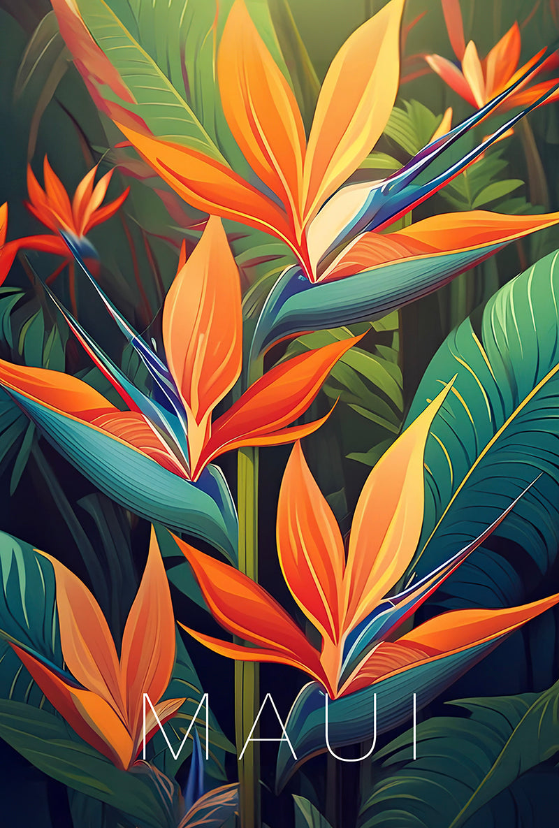 Maui's Bird of Paradise Digital Print