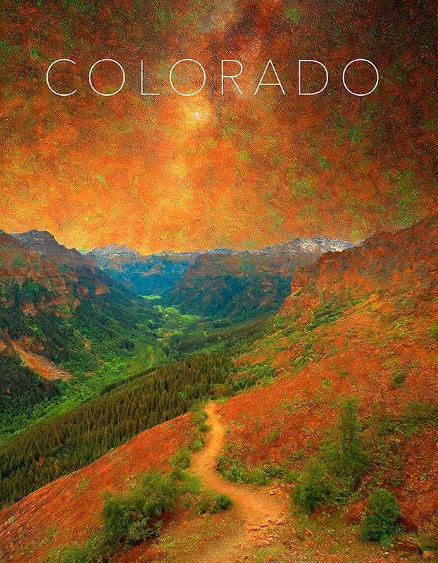 Colorado Rocky Mountain Trail Digital Print