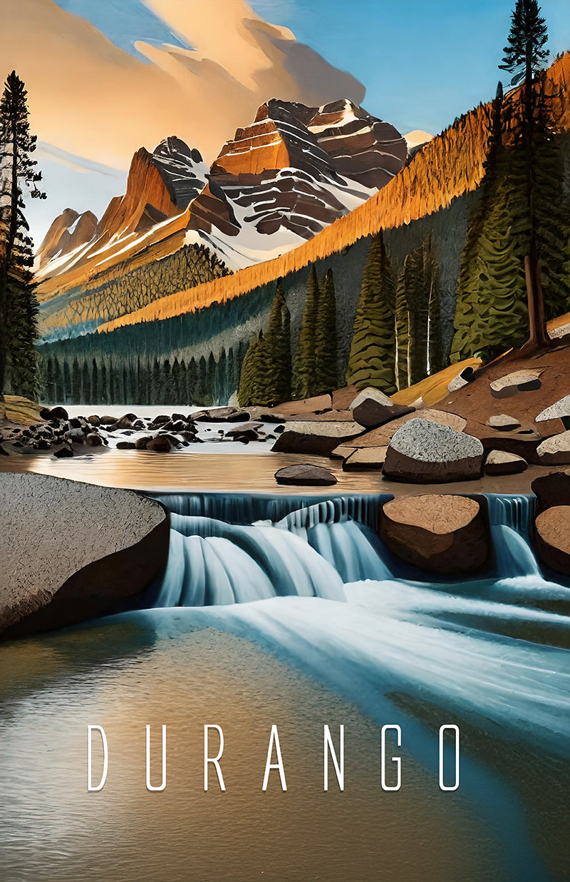 Durango Enchanted Mountain Stream Digital Print