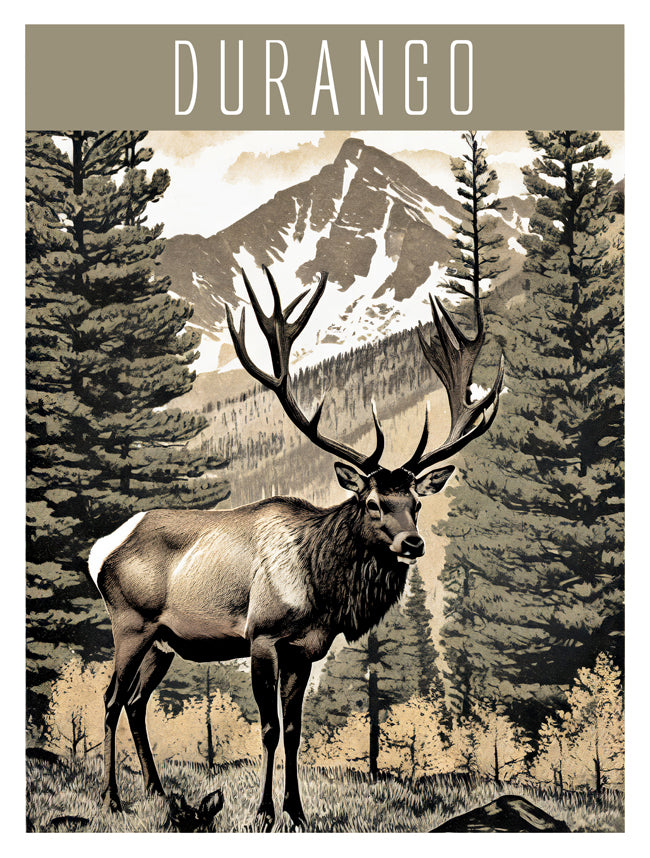 Durango Elk Sentinel Digital Print