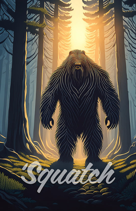 Sasquatch Is Out There  Digital Print