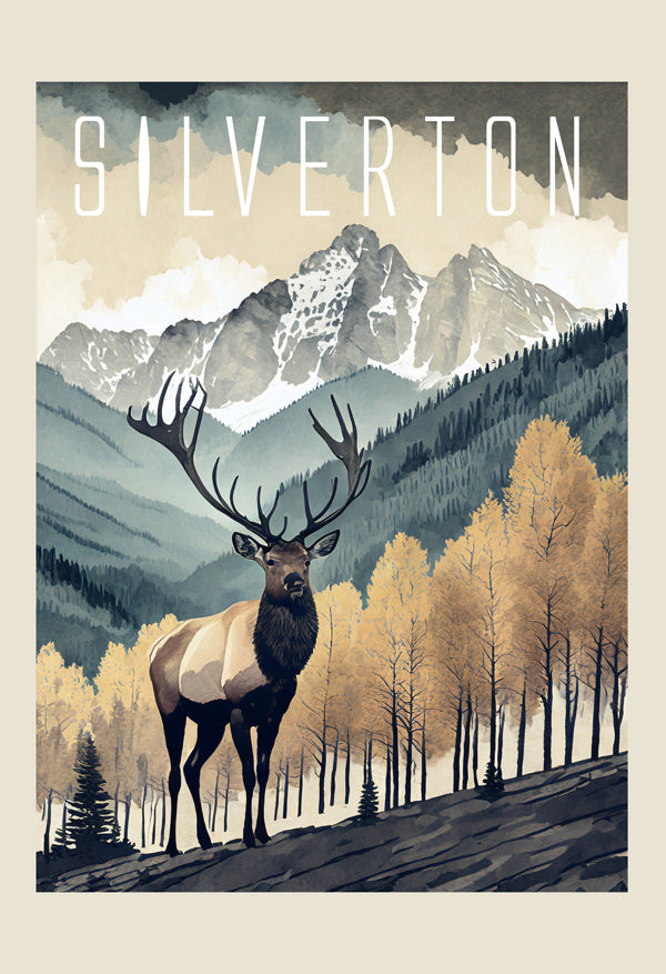 Rocky Mountain Elk Digital Print