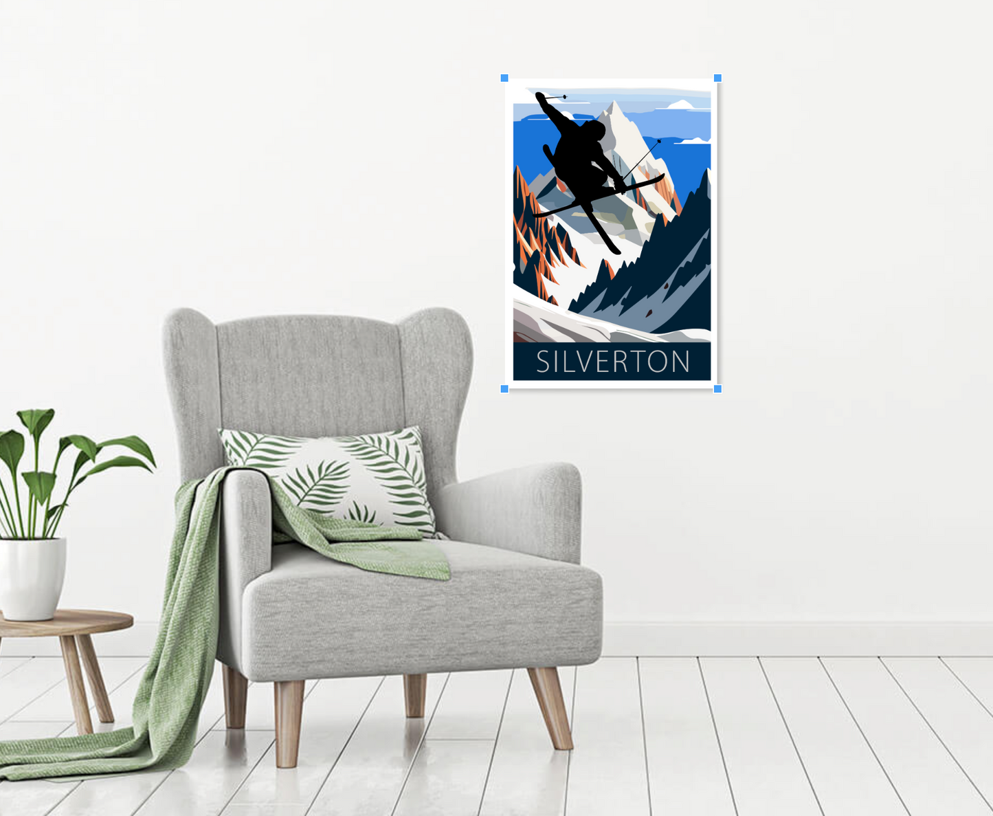 Silverton, CO - Extreme Skiing Digital Print