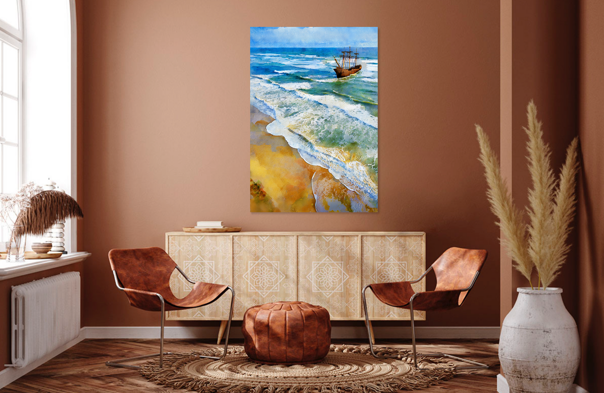 Download Poster Art Outer Banks Ship Wreck 1