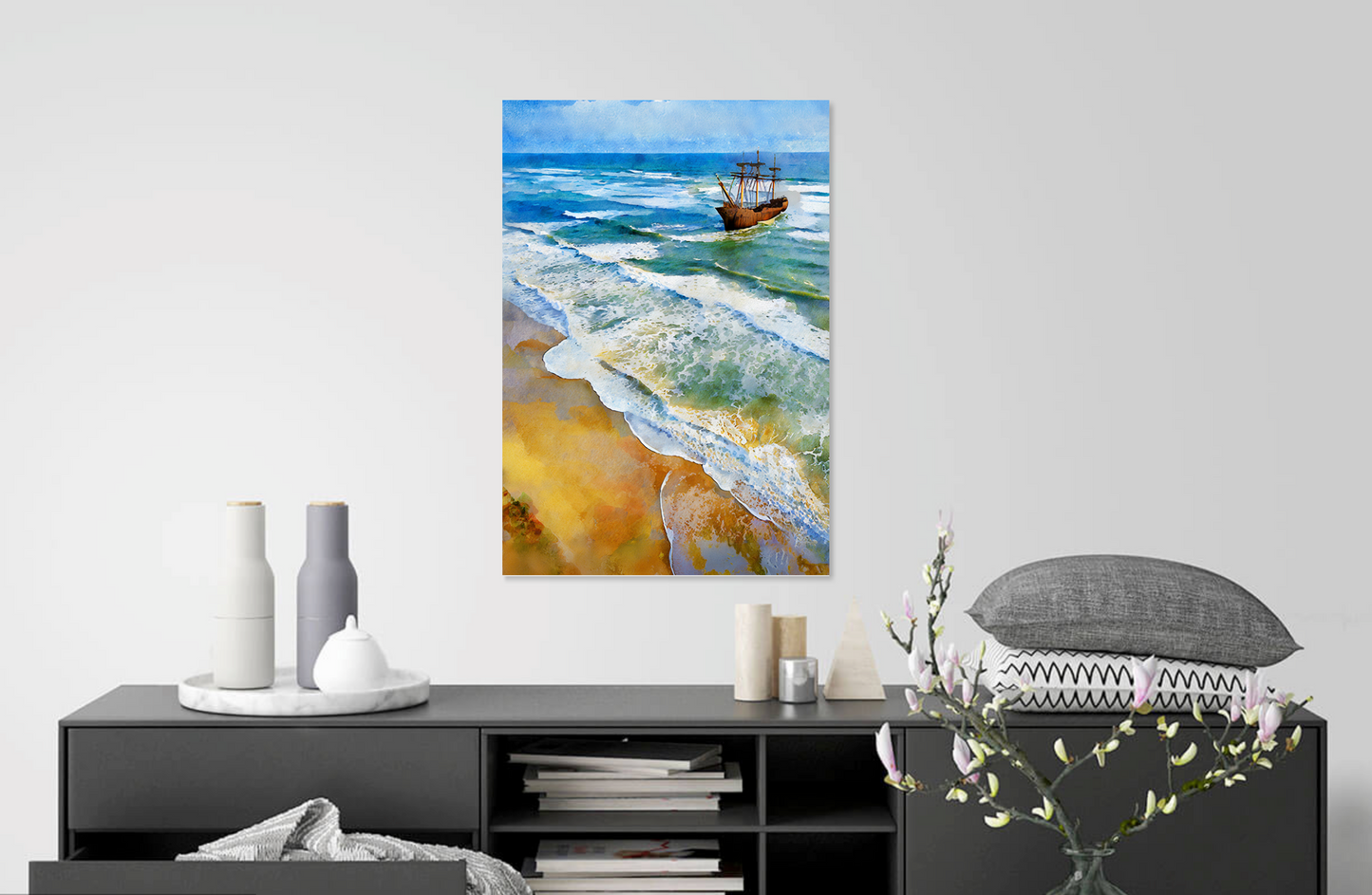 Download Poster Art Outer Banks Ship Wreck Living Room 1